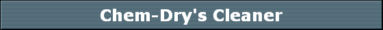 Chem-Dry's Cleaner